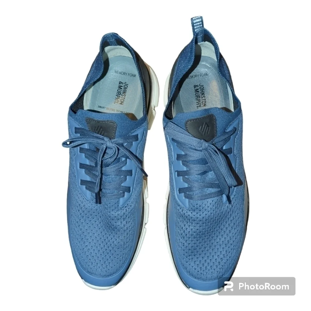 Johnston and Murphy Amherst Lug Knit Sport sneakers size 13 blue
